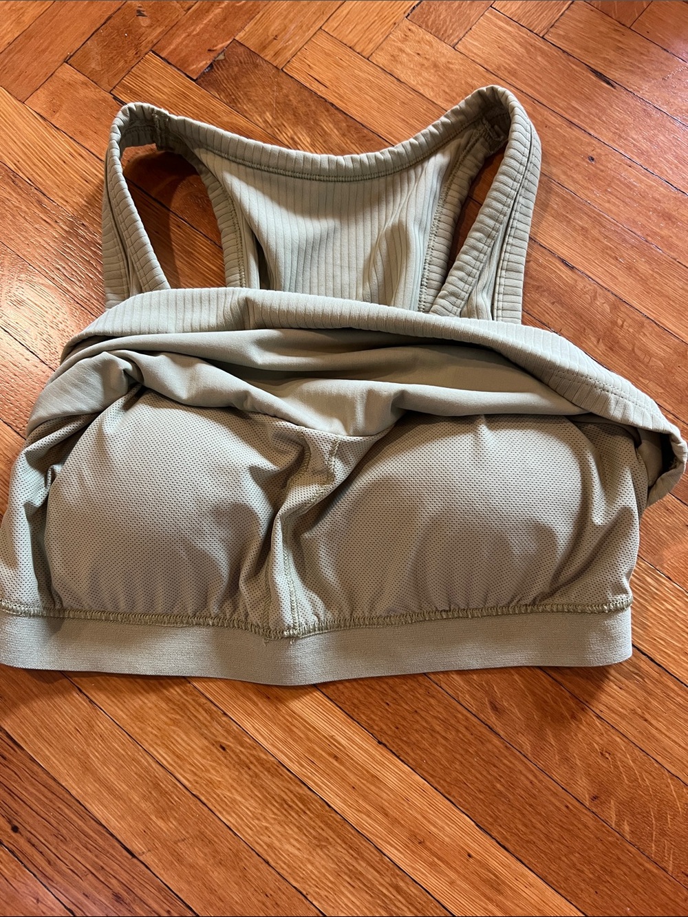 Light Green All In Motion Ribbed Tank - Picture 7 of 7